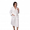 Вафельный халат Luxyart Кимоно XL Белый (LS-0412)