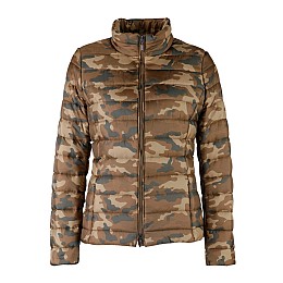 Куртка женская Geox CHOCOLATE/MULTIC 42 Коричнево-зеленый камуфляж (W3420H.AF145CHMU)