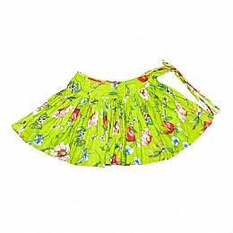 Юбка Karma Poho Skirt Коттон На запах Цветочный принт Размер S-М Зеленый (24157)