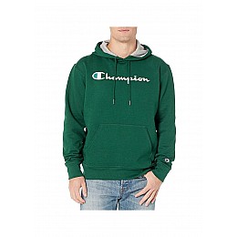 Толстовка чоловіча Champion Powerblend Fleece Pullover Hoodie 3 S Зелена