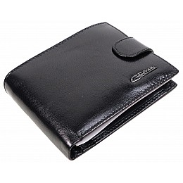 Кожаное мужское портмоне со съемным картхолдером Giorgio Ferretti Черный (GF005A5)