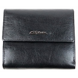 Чоловічий шкіряний гаманець з відстібним кардхолдером Giorgio Ferretti Чорний (GF0346)