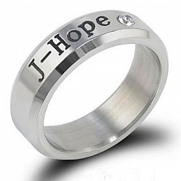 Кольцо Bioworld J-Hope Джей-Хоуп БТС Бантаны 18 Серебристый (8174)