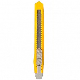 Нож канцелярский Bambi 804 13 х 2 см лезвие 9 мм Yellow