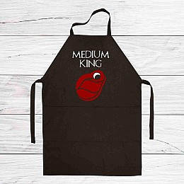 Фартух кухонний з принтом Арбуз Medium king Медіум король 68 см Чорний