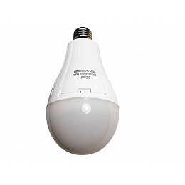 LED лампочка LMI 20W E27 свет белый 1500LM с аккумулятором 2*18650 (8442)