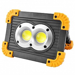 Прожектор светодиодный Bright Light L802-20W-2COB+1W ЗУ micro USB 2x18650/3xAA Power Bank