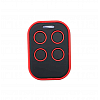 Мультичастотный дублирующий пульт РТ дистанционного управления 280-868МГЦ красный с черными кнопками