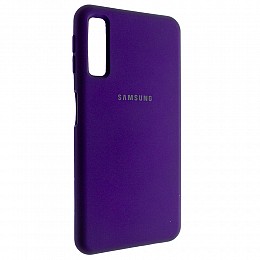 Накладка Silicone Case Samsung A7 2018 A750 Фиолетовый (00006874)
