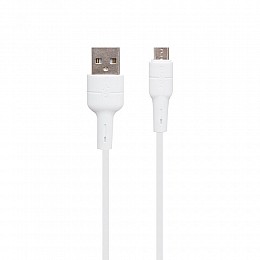 Кабель USB Borofone BX30 Silicone USB - Micro USB Білий