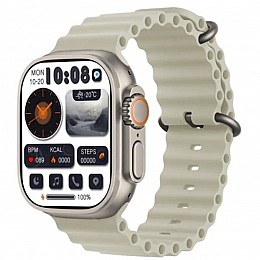 Умные сенсорные смарт-часы HK 8 pro Max Ultra Украинское меню White (16078-hbr)