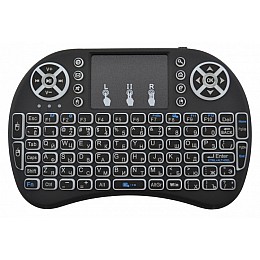 Бездротова клавіатура з тачпадом Rii mini i8 2.4G Чорний (258648)