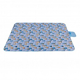 Складной туристический коврик-сумка Folding Rud 2в1 200х193 см Blue (3_03276)