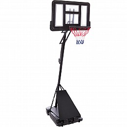 Стойка баскетбольная со щитом мобильная TOP SP-Sport S520 h-245-305см Черный