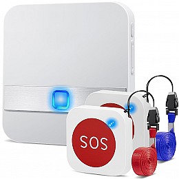 Беспроводная система вызова персонала / медсестры Digital Lion PAB-01-2 с 2 кнопками SOS до 150 м (1037)