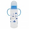 Бутылочка пластиковая с ручками Mega Zayka MGZ-0207(Blue) 250 мл