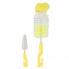 Набор ершиков для мытья бутылочек Mega Zayka MGZ-0211(Yellow) 2 шт