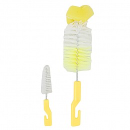Набор ершиков для мытья бутылочек Mega Zayka MGZ-0211(Yellow) 2 шт