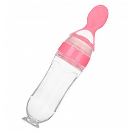 Пляшка-ложка для годування новонародженого 20 х 5 см 2Life Рожевий (n-1336)
