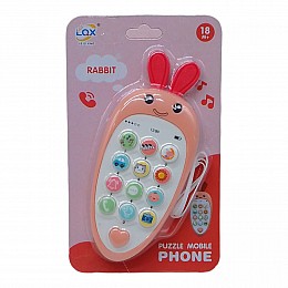 Развивающая игрушка Морковка-телефон розовая Mic (188-5A1)