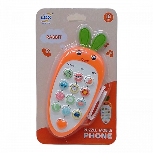 Розвиваюча іграшка Морковка-телефон помаранчева Mic (188-5A1)