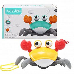 Заводная игрушка Cute crab желтый Mic (QC03Y)