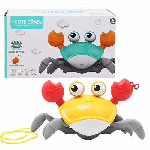 Заводна іграшка Cute crab жовтий Mic (QC03Y)
