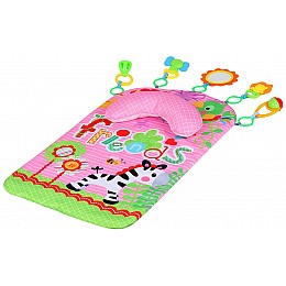 Детский развивающий коврик BabyGo 45х65 см 5 подвесок Pink (133587)