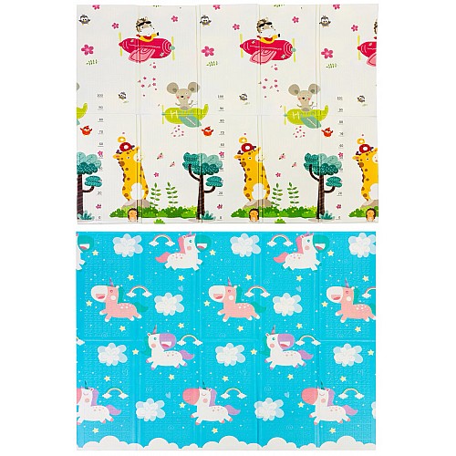 Графічний термо килимок у сумці Baby Home Textile Animals 2-х сторонній 180х120х0.8 см Кольоровий (103446)
