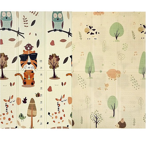 Ігровий термо килимок у сумці Baby Home Textile Animals 2-х сторонній 180х200х0.8 см Різнокольоровий (104481)