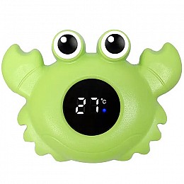 Дитячий термометр для ванної в формі краба UChef BT-02 Зелений (1026)