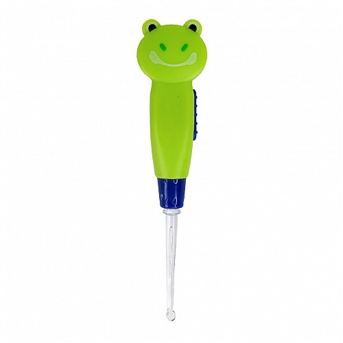 Ушной фонарик для детей Mega Zayka MGZ-0708(Frog) со сменными насадками