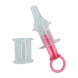 Детский Шприц-дозатор для лекарства Mega Zayka MGZ-0719(Pink) с мерным стаканчиком