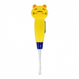 Ушной фонарик для детей Mega Zayka MGZ-0708(Yellow Cat) со сменными насадками