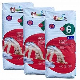 Підгузки-трусики Mamia Premium Pants XL 6 (18-30 кг) 108 шт