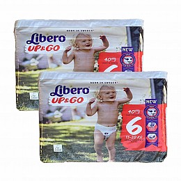 Дитячі підгузники - трусики Libero UP & GO 6 (13-20 кг) 80 шт