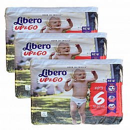 Детские подгузники - трусики Libero UP&GO 6 (13-20 кг) 120 шт