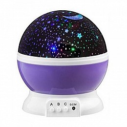 Ночник светильник Star Master проектор звездного неба 14.5 см Фиолетовый
