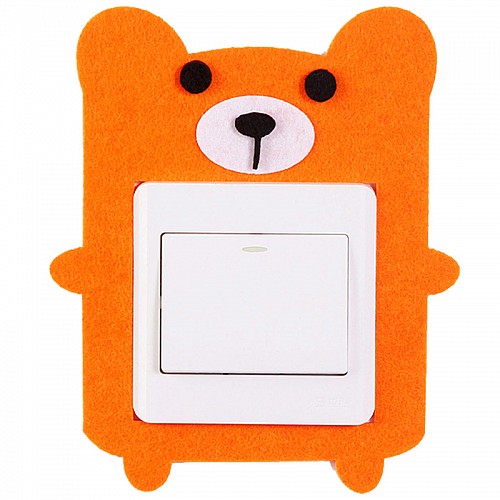 Декоративна накладка на вимикач Chilian RD900OB ведмідь Оранжевий