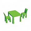 Дитячий пластиковий Стіл і 2 стільці DOLONI TOYS 04680/2 зелений