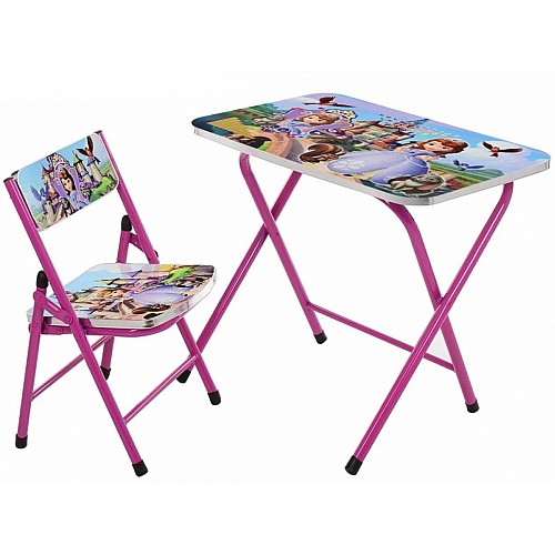 Столик и стульчик складные Bambi A19-SF Фиолетовый (SK000814)