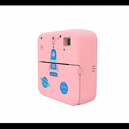 Детский цифровой фотоаппарат с печатью фото камера мгновенной печати JC Toys Розовый