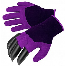 Садовые перчатки Garden gloves фиолетовые 119-8628569