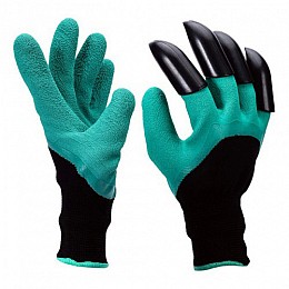 Садовые перчатки с пластиковыми наконечниками Garden gloves 119-8617936
