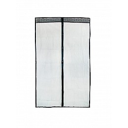 Дверна антимоскітна сітка штора на магнітах кольорова Magic Mesh 210*100 см Чорний