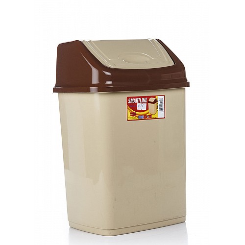 Ведро для мусора Senyayla 8,4 л Бежево-коричневый (4180-bj)