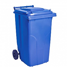 Бак для сміття на колесах с ручкою Алеана 240л синій