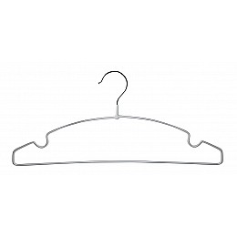 Набор вешалок для одежды металлических просиликоненных Hoz MMS-R85358 Пиджак 40 см 10 шт Серый (SK000115)