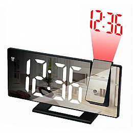 Зеркальные электронные часы с проектором времени OPT-TOP с будильником и календарем (2103354304)
