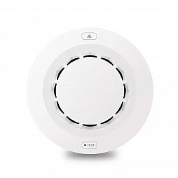 Розумний датчик диму з сиреною та WiFi круглий Tuya smart house - 902565